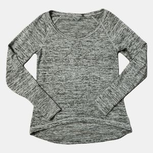 Athleta Women's High-Low Long Sleeve Top, Color: Heather Grey, Size: S